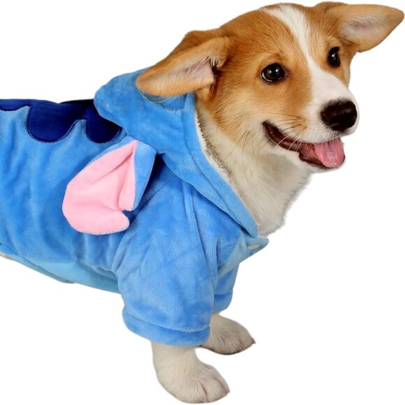 Fashion Dog Costumes, Pet Outfit, Pet Pajamas Clothes Warm Hoodie Coat - Picture 4 of 11